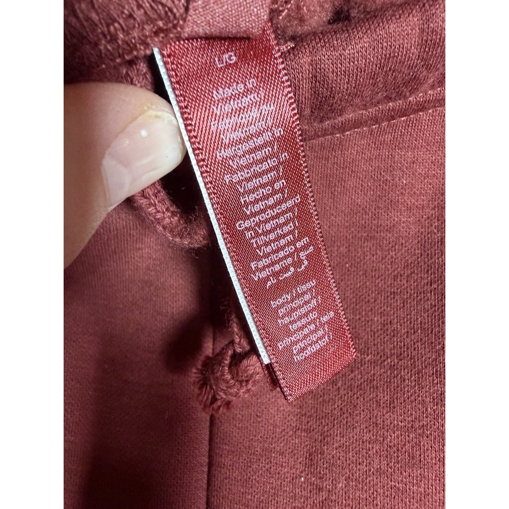 SKIMS Classic Fleece Jogger Womens Burgundy Drawstring Sweatpants Lg Comfort - Picture 6 of 10